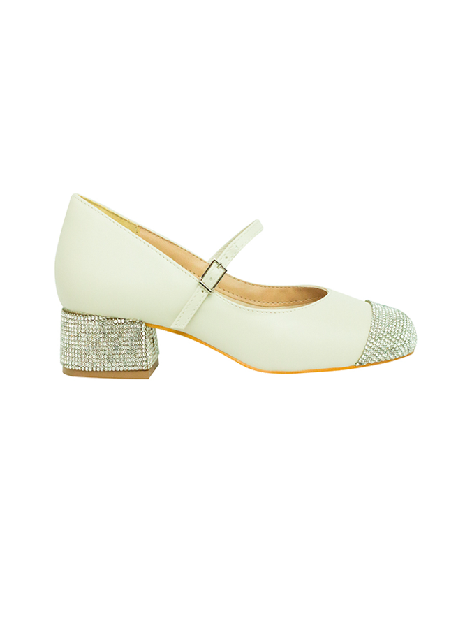 Scarpin Adrienne Off White