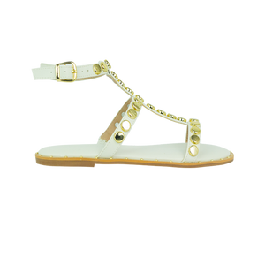 Rasteiras Monica Off White