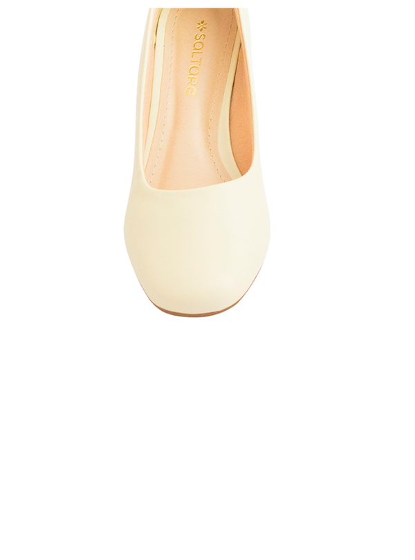 Scarpin Loren Bloco Creme