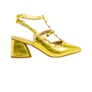 Scarpin Mona Low Dourado