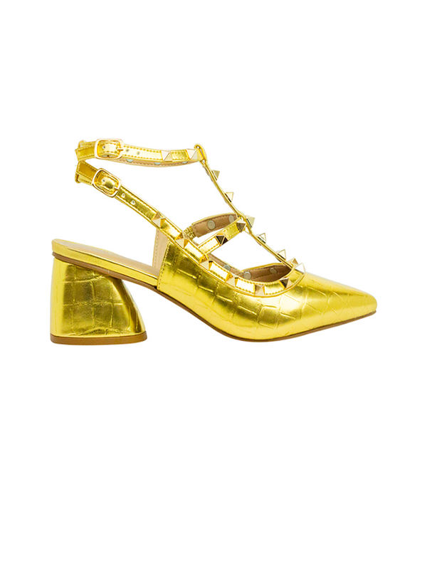 Scarpin Mona Low Dourado