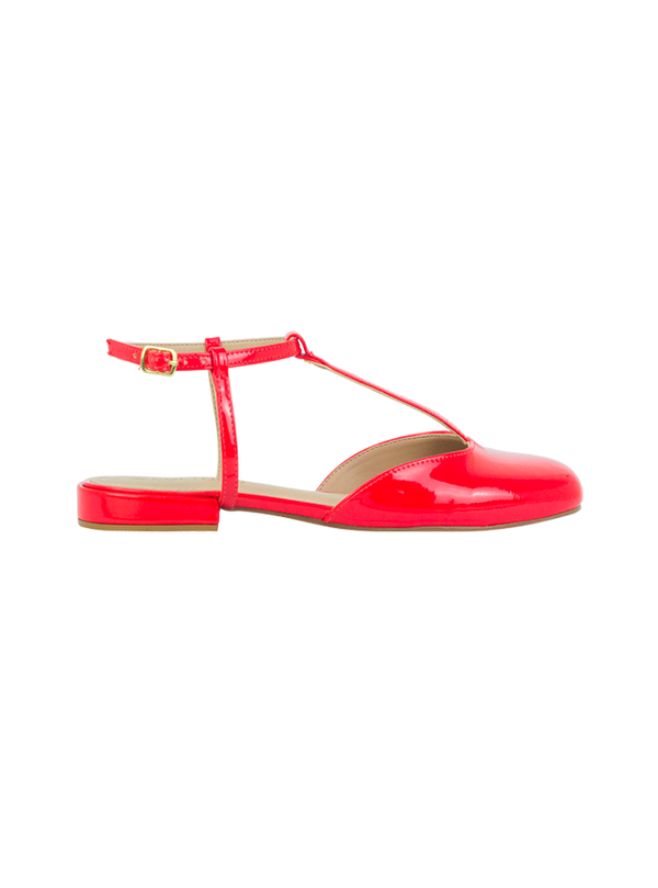 Sapatilhas Janet Flat Vermelho