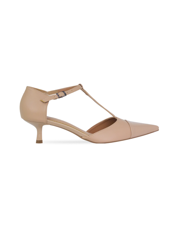 Scarpin Chayenne New Amendoa – Salto Médio e Design Sofisticado