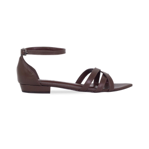 Rasteira Diane Flat Np Marrom