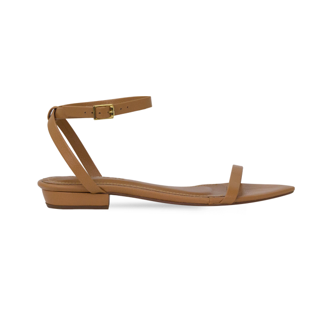 Rasteira Nati Flat Caramelo