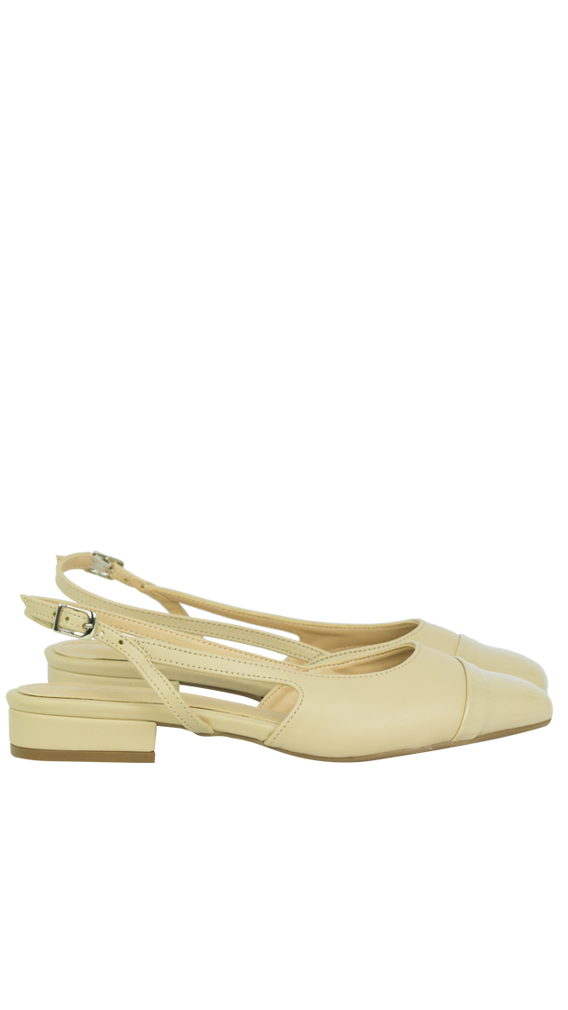 Sapatilhas Vonda Flat New Amendoa