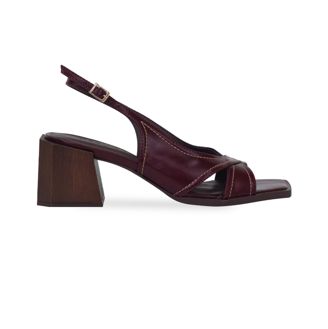 Sandália Dara Vinho