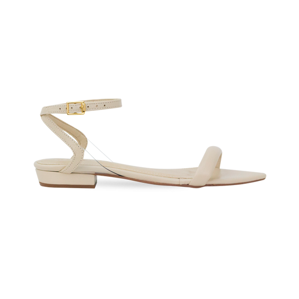 Rasteira Julia Flat Off White
