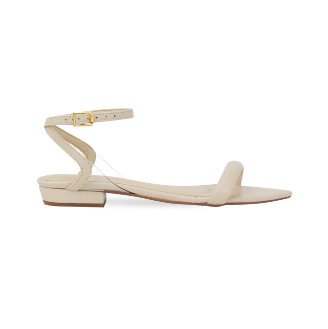 Rasteira Julia Flat Off White