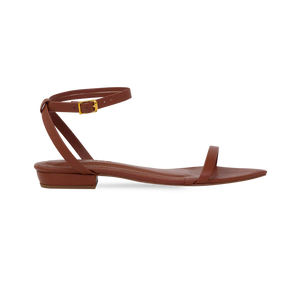 Rasteira Nati Flat Marrom