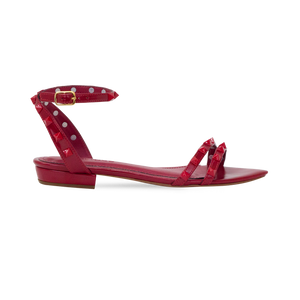 Rasteira Juli Flat Vermelho