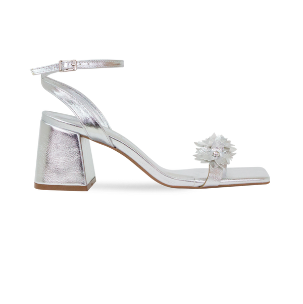 Sandália Daya Prata