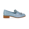 Mocassim Maura Azul: Detalhe em Franja e Couro Premium para o Inverno