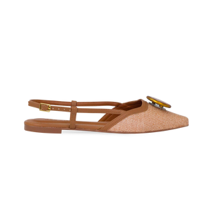 Sapatilha Jessica Flat Caramelo