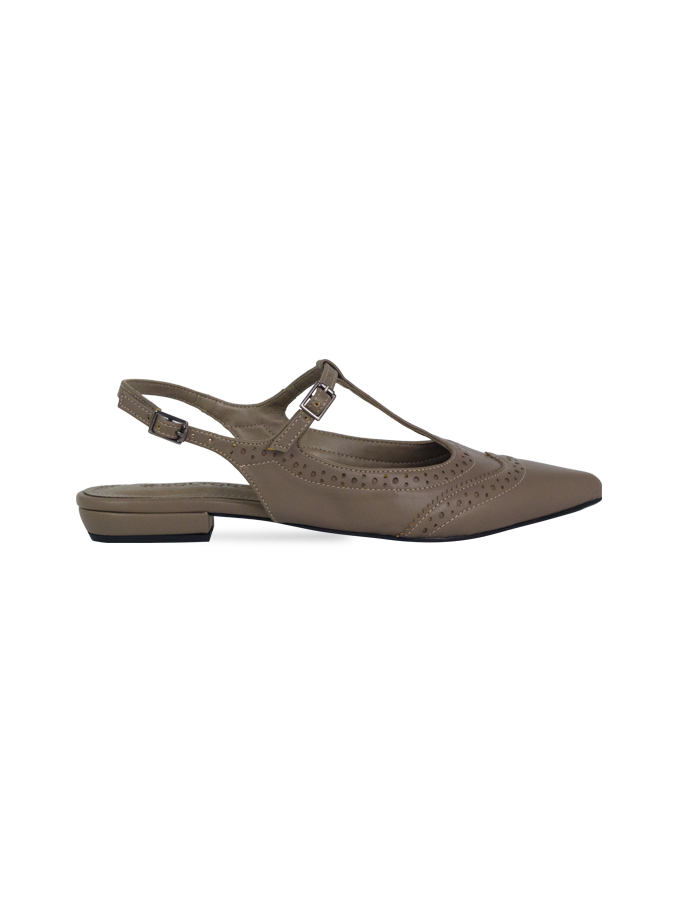 Sapatilhas Umara Sap Cinza – A Elegância do Oxford em Versão Flat