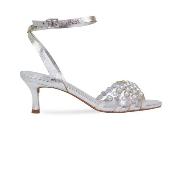 Sandália Laura Prata