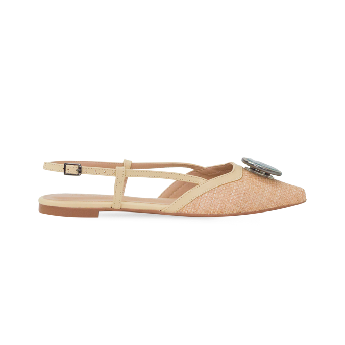 Sapatilha Jessica Flat Off White