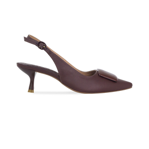 Scarpin Fatima High Marrom