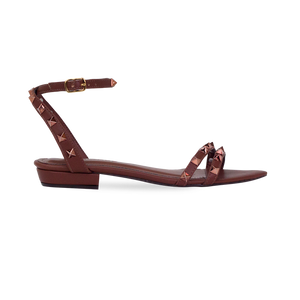 Rasteira Juli Flat Marrom