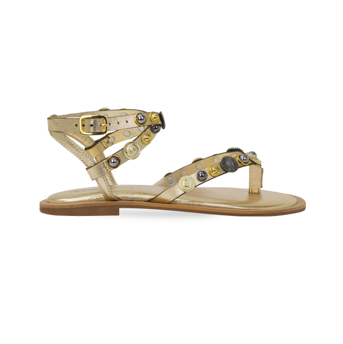 Rasteira Bruna Dourado