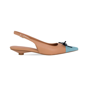 Scarpin Clotilde Nude/Azul