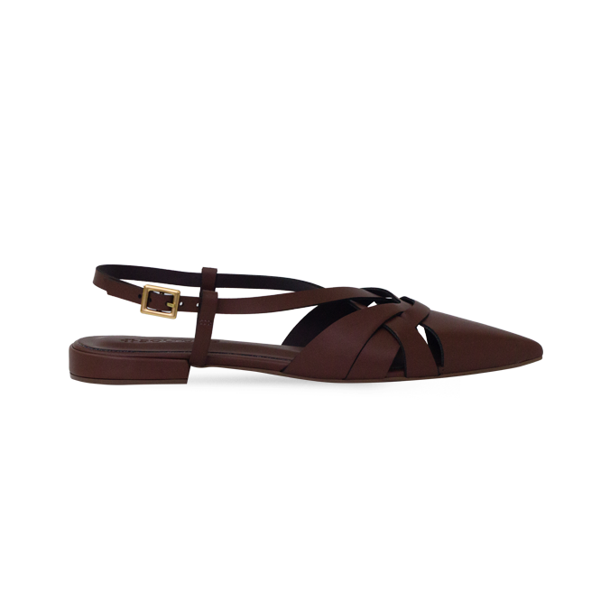 Sapatilha Berenice Flat Marrom