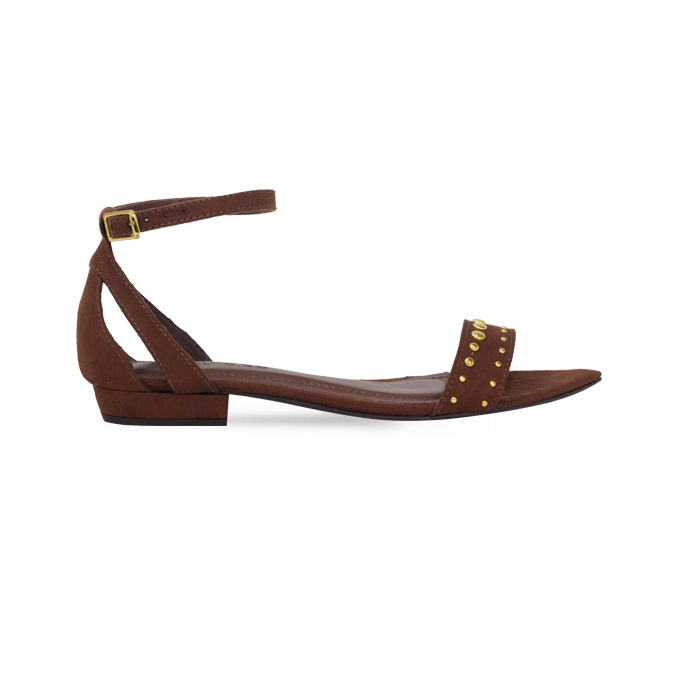 Rasteira Tarsila Flat Marrom