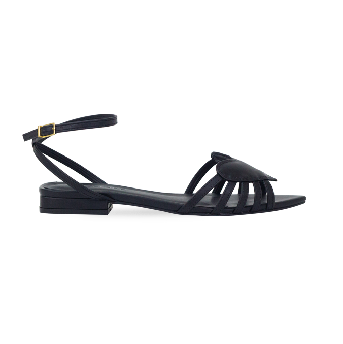 Rasteira Dixie Flat Preto