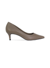 Scarpin Luna Cinza com Forro Monocromático