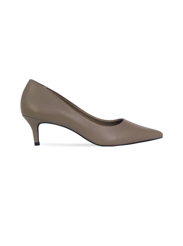 Scarpin Luna Cinza com Forro Monocromático