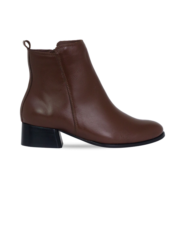 Botas Louvre Marrom com Cano Médio e Salto 4cm