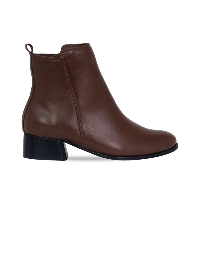Botas Louvre Marrom com Cano Médio e Salto 4cm