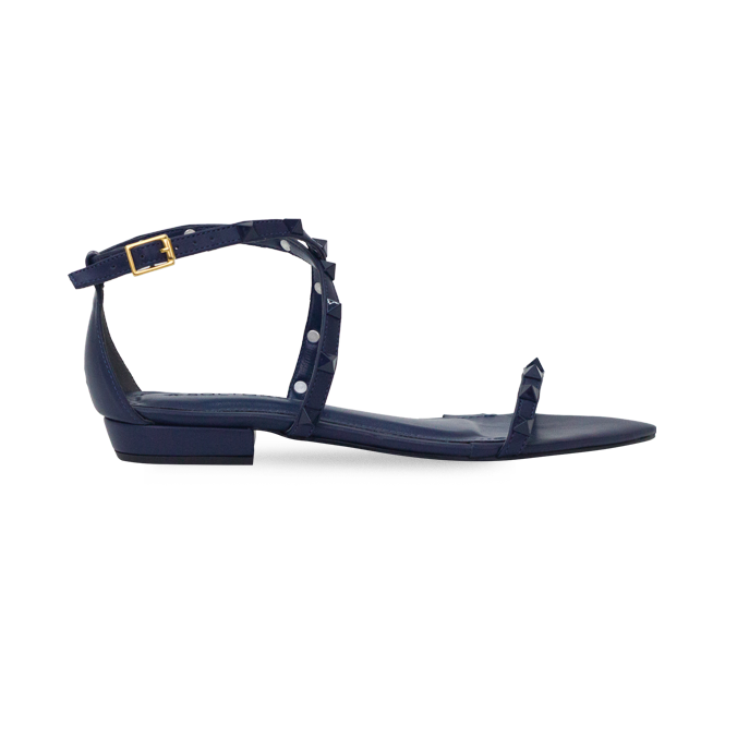 Rasteira Brenda Flat Azul