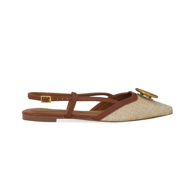 Sapatilha Jessica Flat Whisky