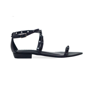 Rasteira Brenda Flat Preto