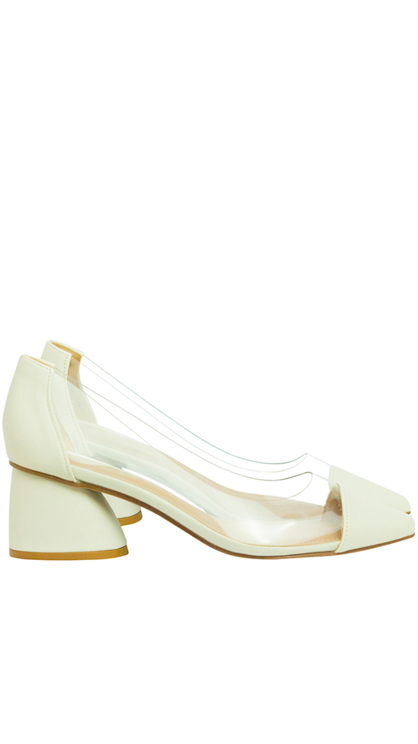 Scarpin Alice Off White