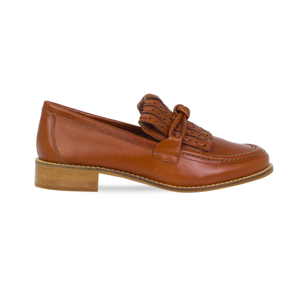 Mocassim Soho Whisky com Franja Artesanal