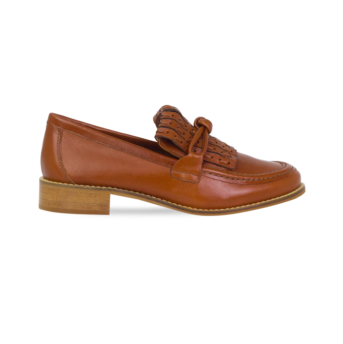 Mocassim Soho Whisky com Franja Artesanal