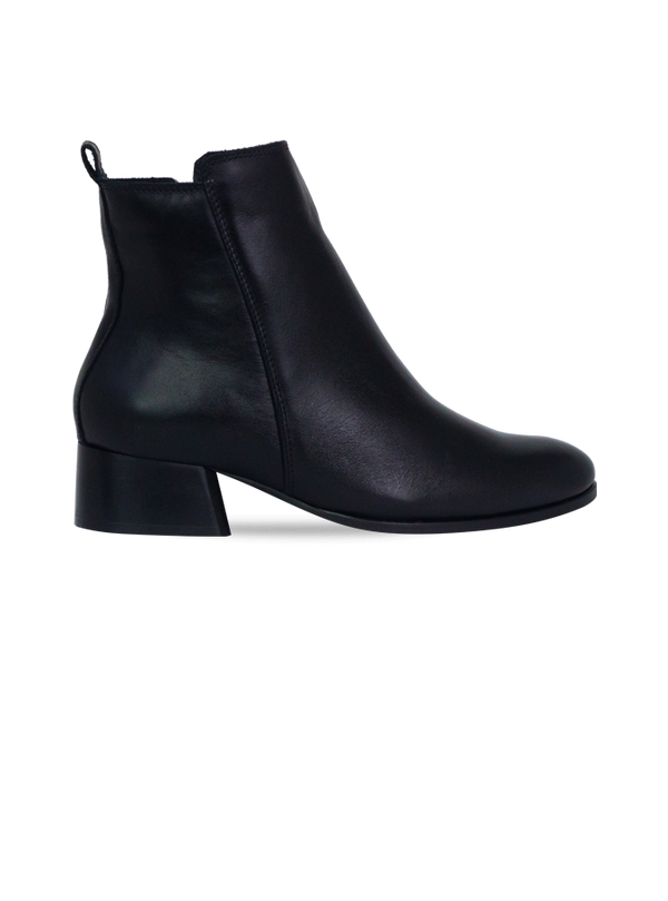 Botas Louvre Preto com Cano Médio e Salto 4cm