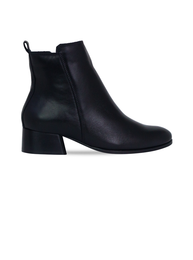 Botas Louvre Preto com Cano Médio e Salto 4cm