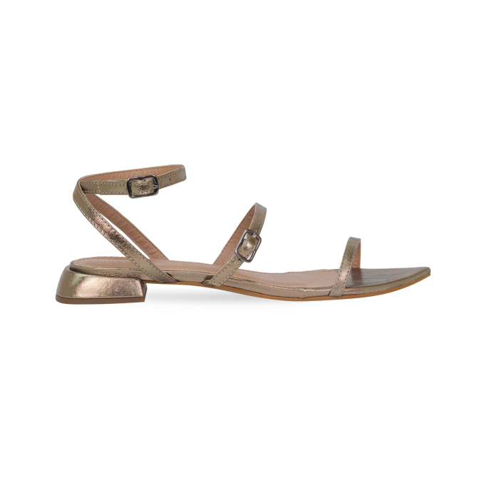 Rasteira Charlotte Prata Velho