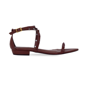 Rasteira Brenda Flat Marrom