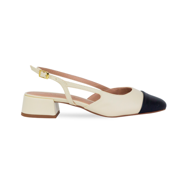 Scarpin Vonda Low Off White