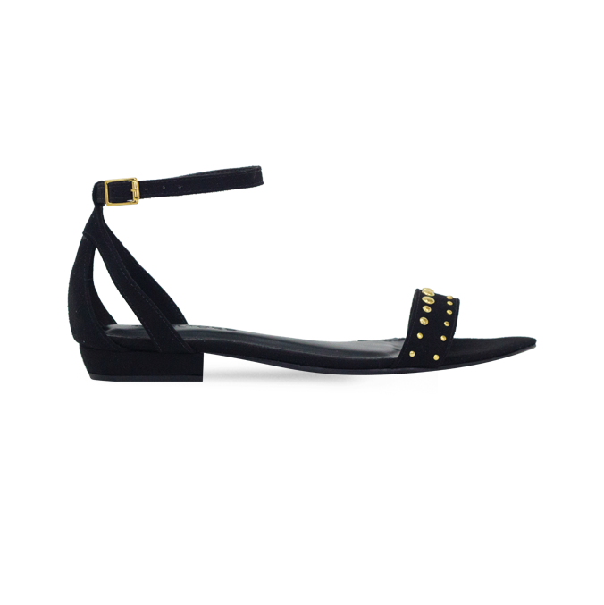 Rasteira Tarsila Flat Preto