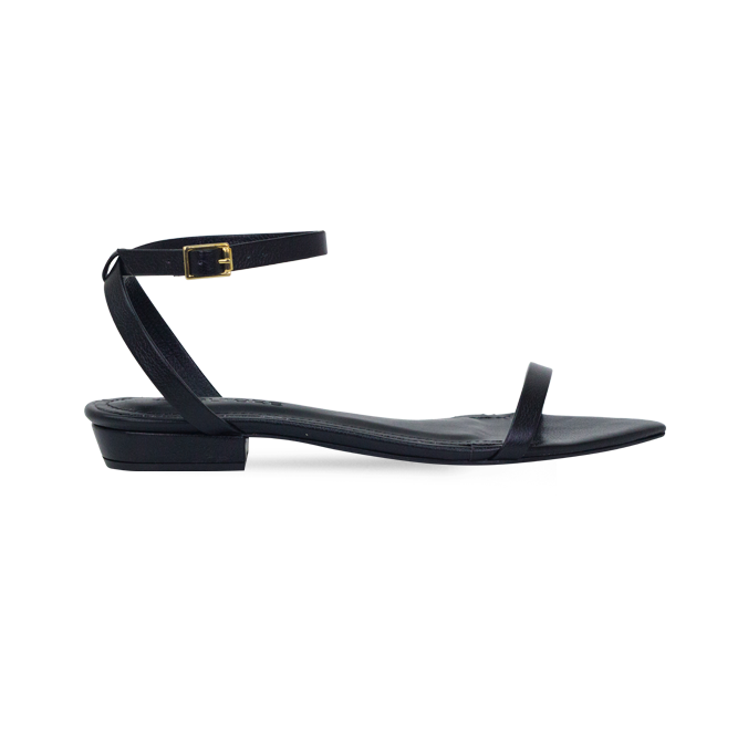Rasteira Nati Flat Preto