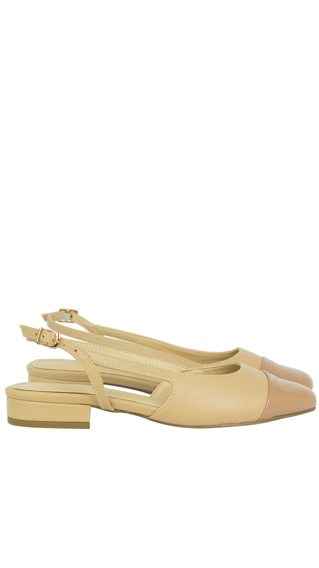 Sapatilhas Vonda Flat New Nude