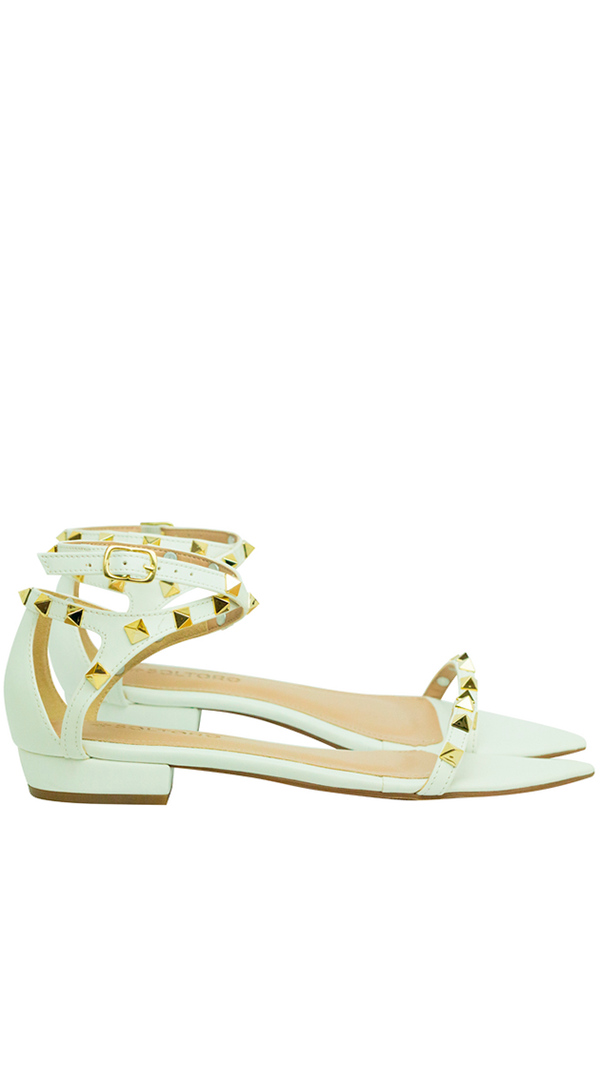 Rasteiras Catarina Flat Branco