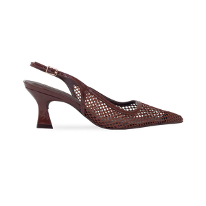 Scarpin Margarida Marrom