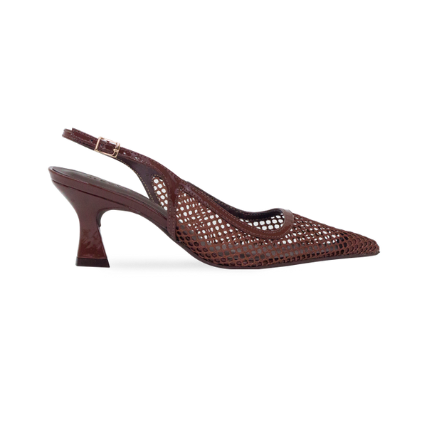 Scarpin Margarida Marrom