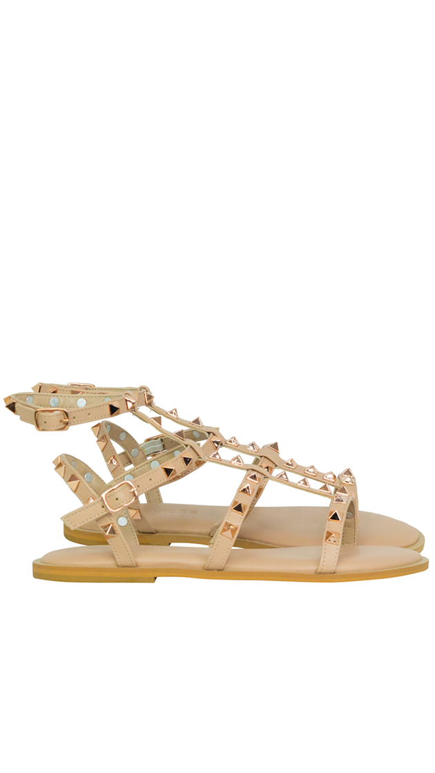 Rasteiras Joy Flat Nude